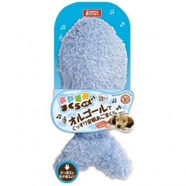 Marukan Music Box Pillow for Dogs - Fish Shape Blue (DP236)