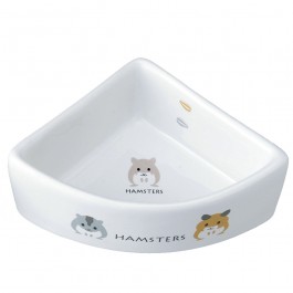 Marukan Porcelain Corner Bowl for Hamster (ES16)