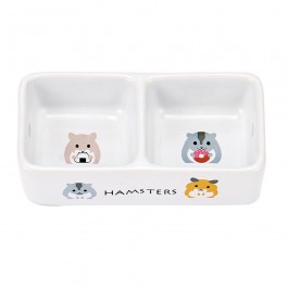 Marukan Porcelain Double Dish for Hamster (ES19)