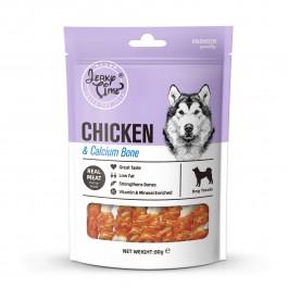 Jerky Time Chicken with Calcium Bone for Dogs 80g (JT810179)