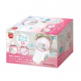 Marukan Hamster House with Wheel 13cm (ML232)