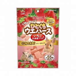 Marukan Strawberry Bite Size Wafer with LAB for Small Animals 85g (ML472)