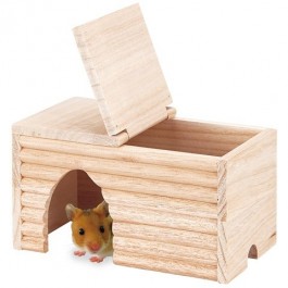 Marukan Natural Wood House For Golden Hamsters (MLP17)