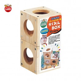 Marukan Wooden Hiding Cube for Hamster (MR340)