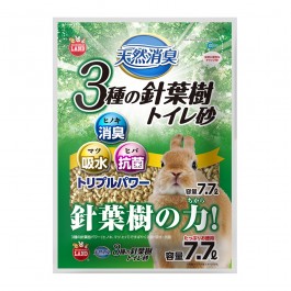 Marukan 3 Types Coniferous Wooden Litter for Rabbits 7.7L (MR639)