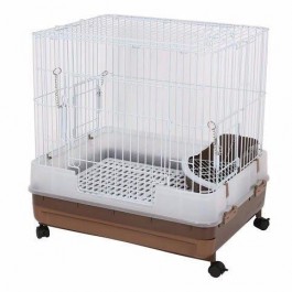 Marukan Easy Clean Brown Cage for Rabbit H60B (MR996)