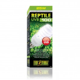 Exo Terra Reptile UVB100 Tropical Terrarium Bulb 25w (PT2187)