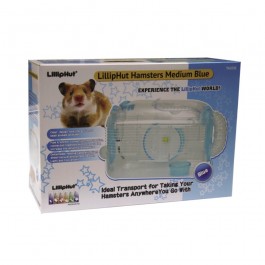 LillipHut Hamster Medium Blue Cage (TM2032)