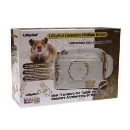 LillipHut Hamster Medium Brown Cage (TM2033)