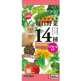 Marukan Hairball Control Food for Rabbit W/ 14 Kinds of Vegetables (ML44)